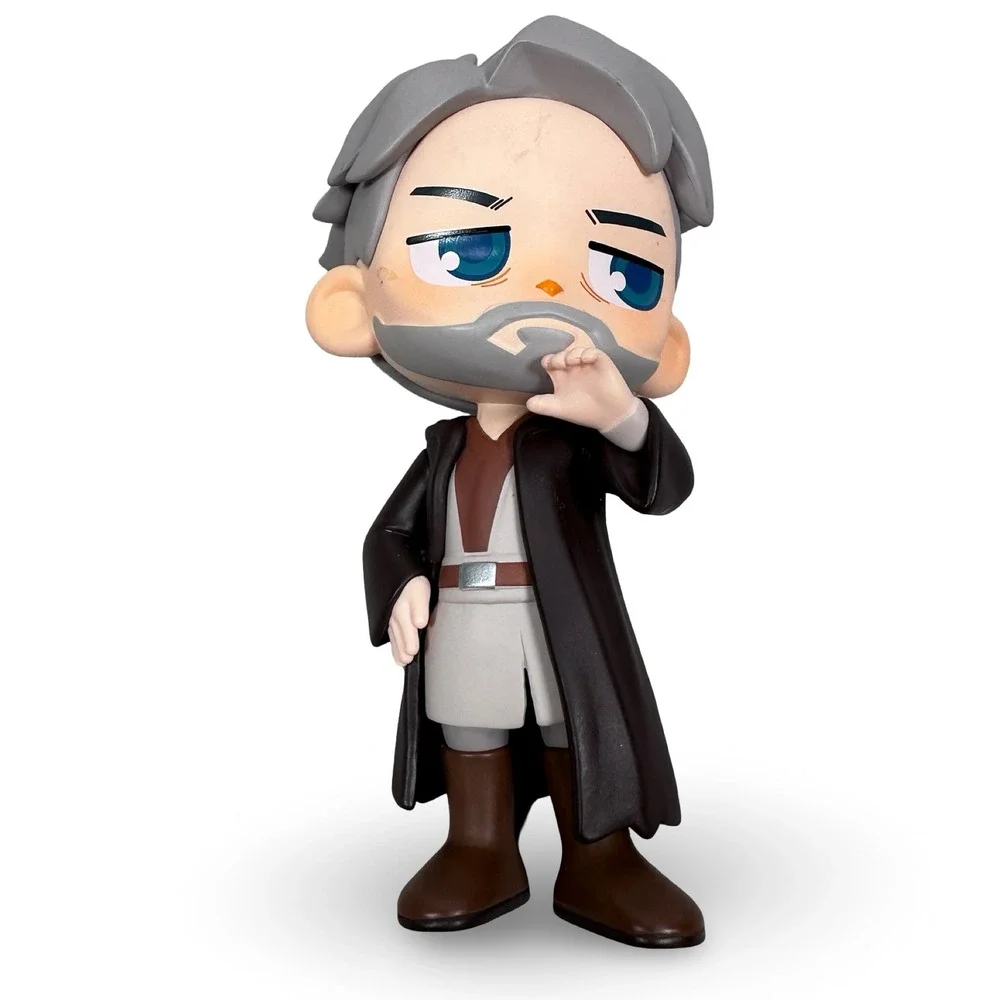 Pop Mart Star Wars Obi-Wan Kenobi Chibi Mini Figure Brown Gray Jedi Robe 3.5